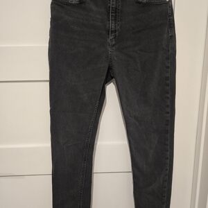 Rag & Bone Charcoal Skinny Jeans Biker